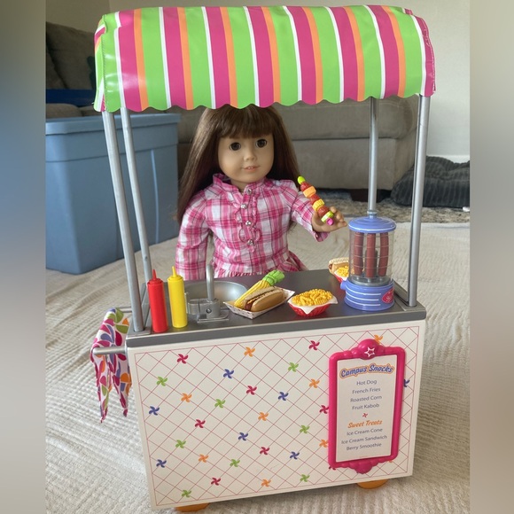 American Girl Other - AMERICAN GIRL Campus Snack Cart Nearly Complete